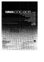 Yamaha CDC-805 - Owners Manual 